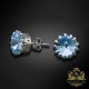 Auskari „Vintage VII (Aquamarine Blue)“ ar Swarovski® kristāliem