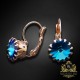 Auskari „Vintage VI (Bermuda Blue)“ ar Swarovski® kristāliem