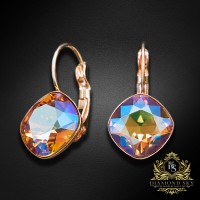 Auskari „Apžilbinošs Mirdzums IV (Light Colorado Topaz Shimmer)“ ar Swarovski™ kristāliem
