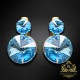 Auskari „Clarice IV (Aquamarine Blue)“ ar Swarovski® kristāliem