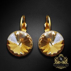 Auskari „Clarice II (Golden Shadow)“ ar Swarovski® kristāliem