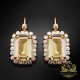 Auskari „Lourdes II (Golden Shadow)“ ar Swarovski® kristāliem