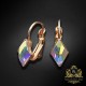 Auskari „Kristāla Rombs IV (Aurora Borealis)“ ar Swarovski™ kristāliem