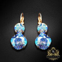 Серьги «Ослепительный Блеск VI (Light Sapphire Shimmer)» с кристаллами Swarovski®