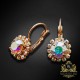Auskari „Krāšņums II (Aurora Borealis)“ ar Swarovski® kristāliem