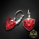 Auskari „Bermudu Trīsstūris (Scarlet)“ ar Swarovski™ kristāliem