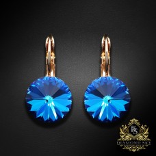 Auskari „Clarice II (Bermuda Blue)“ ar Swarovski® kristāliem