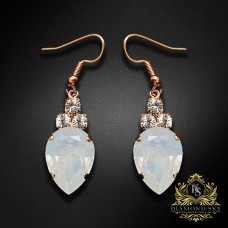 Auskari „Leonora (White Opal)“ ar Swarovski® kristāliem