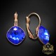 Auskari „Žilbinošais Mirdzums IV (Majestic Blue)“ ar Swarovski® kristāliem