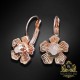 Auskari „Krāsainais Greznums (Rose Gold)“ ar Swarovski® kristāliem