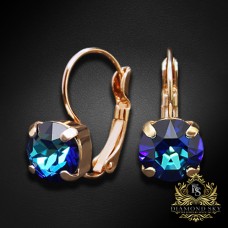 Auskari „Krāšņums II (Bermuda Blue)“ ar Swarovski® kristāliem