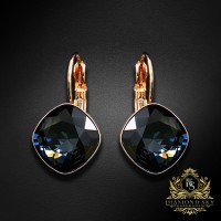 Серьги «Ослепительный Блеск IV (Graphite)» с кристаллами Swarovski®