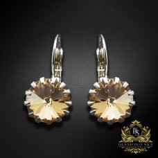 Auskari „Vintage VI (Golden Shadow)“ ar Swarovski® kristāliem