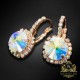 Auskari „Klaris VII (Aurora Borealis)“ ar Swarovski™ kristāliem