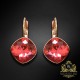 Auskari „Žilbinošais Mirdzums IV (Padparadscha)“ ar Swarovski® kristāliem