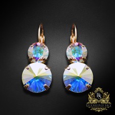 Auskari „Klaris VIII (Aurora Borealis)” ar Swarovski™ kristāliem
