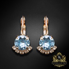Auskari „Krāšņums III (Aquamarine Blue)“ ar Swarovski® kristāliem