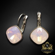 Auskari „Žilbinošais Mirdzums IV (Rose Water Opal)“ ar Swarovski® kristāliem