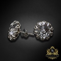Серьги «Винтаж VIII (Black Patina)» с кристаллами Swarovski™