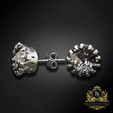 Auskari „Vintage VII (Black Patina)“ ar Swarovski® kristāliem