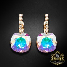 Auskari „Žilbinošais Mirdzums VII (Aurora Borealis)“ ar Swarovski® kristāliem