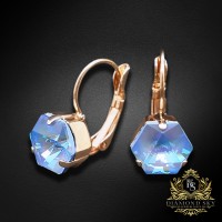 Earrings “Kaleidoscope (Ocean DeLite)” created with Crystals by Swarovski®