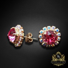 Auskari „Krāšņums III (Rose)“ ar Swarovski® kristāliem
