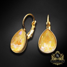 Auskari „Kristāla Lāse (Ochre DeLite)“ ar Swarovski™ kristāliem