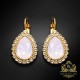 Auskari „Debesu Piliens (Rose Water Opal)“ ar Swarovski® kristāliem