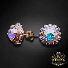 Auskari „Krāšņums III (Aurora Borealis)“ ar Swarovski® kristāliem