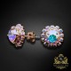 Auskari „Krāšņums III (Aurora Borealis)“ ar Swarovski® kristāliem