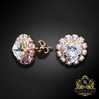 Серьги «Бермудский Треугольник IV» с кристаллами Swarovski™