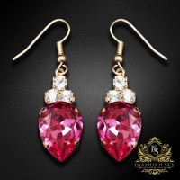 Earrings “Leonora” (Rose) dazzling with Crystals by Swarovski®