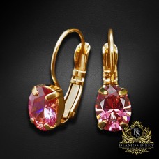 Auskari „Baroka Spogulis II (Fancy Pink)“ ar Swarovski® kristāliem
