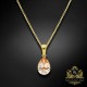 Sudraba kulons „Crystal Drop (Honey)“ ar Preciosa® kristāliem