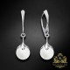 Sudraba auskari „Pērļu Galaktika (White)“ ar Preciosa™ kristāliem