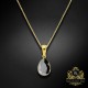 Sudraba kulons „Crystal Drop (Jet Hematite)“ ar Preciosa® kristāliem