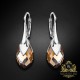 Sudraba auskari „Baroks II (Light Colorado Topaz Light Chrome)“ ar Swarovski® kristāliem