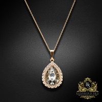 Кулон «Небесная Капля (Rose Patina)» с кристаллами Swarovski®