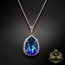 Kulons „Celestial Drop III (Bermuda Blue)“ ar Swarovski® kristāliem