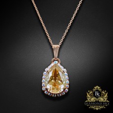 Kulons „Celestial Drop III (Golden Shadow)“ ar Swarovski® kristāliem