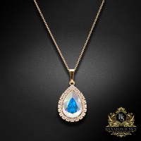 Kulons „Celestial Drop (Aurora Borealis)“ ar Swarovski® kristāliem