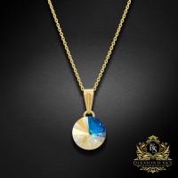 Кулон «Кларис II (Crystal AB)» с кристаллами Swarovski™
