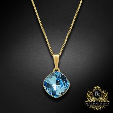 Kulons „Glare IV (Aquamarine Blue)“ ar Swarovski® kristāliem