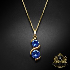 Kulons „Piena Ceļš (Sapphire)“ ar Swarovski™ kristāliem
