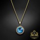 Kulons „Klaris (Aquamarine Blue)“ ar Swarovski™ kristāliem