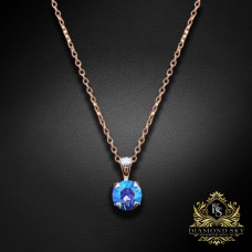 Kulons „Juno (Light Sapphire Shimmer)“ ar Swarovski® kristāliem