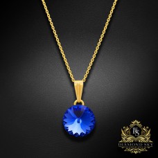 Kulons „Clarice II (Sapphire)“ ar Swarovski® kristāliem