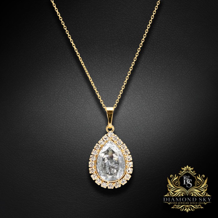Komplekts „Debesu Piliens (Silver Patina)“ ar Swarovski™ kristāliem