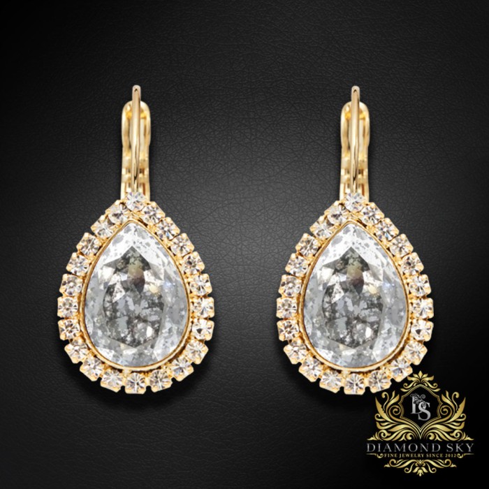 Komplekts „Debesu Piliens (Silver Patina)“ ar Swarovski™ kristāliem